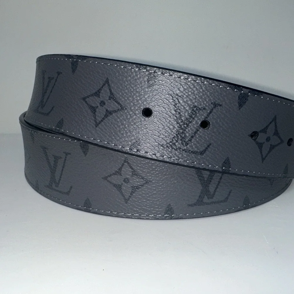 2 Louis Vuitton 34-36 Waist Reversible Belts 100/40 M0285 +M0027 + Dust Bag AUTH